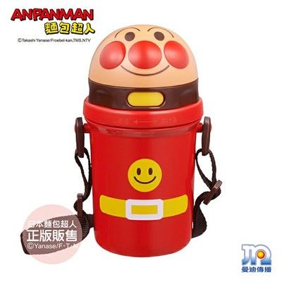 【正版公司貨】ANPANMAN 麵包超人-AN麵包超人造型吸管水壼400ml