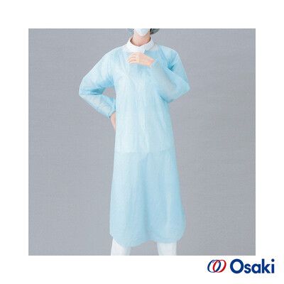 【Osaki 大崎】長袖拋棄式PE圍裙(束袖型)-一般10入