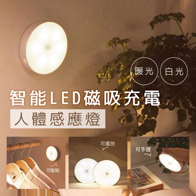 智能LED磁吸充電人體感應燈