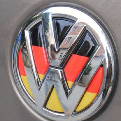 VW LOGO 後尾標貼紙〈 德國立體水晶浮標〉標誌polo golf tiguan Beetle