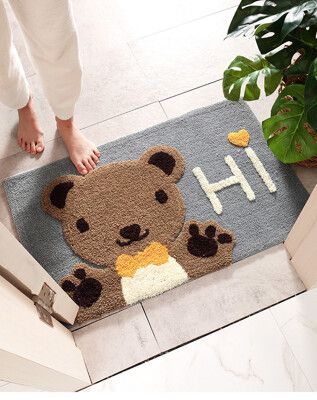 【DaoDi】第二代可愛造型加厚吸水地墊 (腳踏墊 止滑墊 地毯 防滑地墊 浴室踏墊)