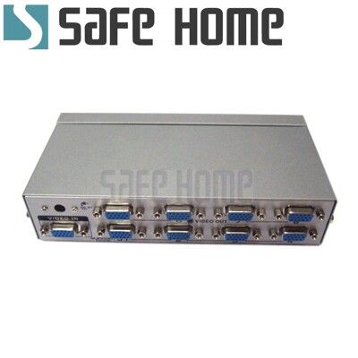 SAFEHOME 1對8 VGA 電腦螢幕視訊分配器 250MHz SVP108-250