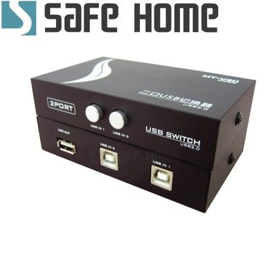 SAFEHOME 手動 1對2 USB切換器，輕鬆分享印表機/隨身碟等 USB設備 SDU102