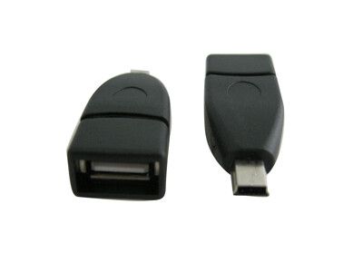 OTG USB A母轉 Mini USB公轉接頭，適用車載及 Mini USB 接口設備