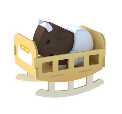 【HALFTOYS】3D動物樂園：角馬寶寶（GNU BABY）STEAM教育玩具
