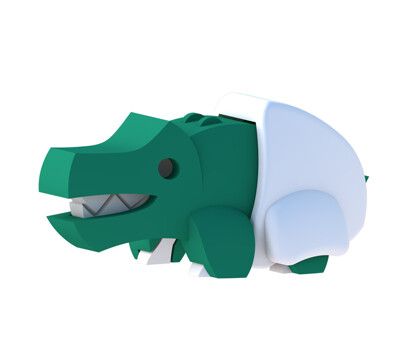 【HALFTOYS】3D動物樂園：鱷魚寶寶（CROCODILE BABY）STEAM教育玩具