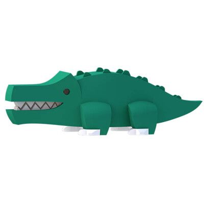 ★好評熱銷 ★安全無毒【HALFTOYS】3D動物樂園：鱷魚（CROCODILE）STEAM教育玩具
