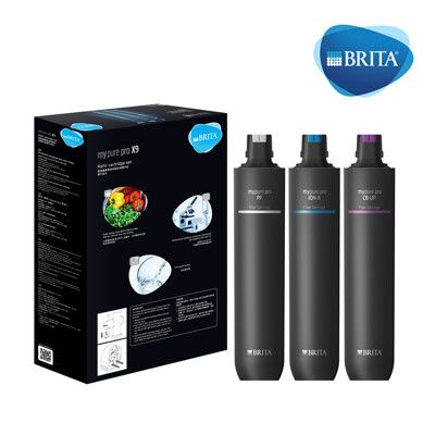 德國BRITA Mypure Pro X9 超微濾淨水器 一年份專用濾芯