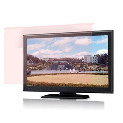 【藍光博士】24吋電腦電視專用免貼頂級抗藍光液晶螢幕護目鏡(淡玫瑰色) JN-24PLR