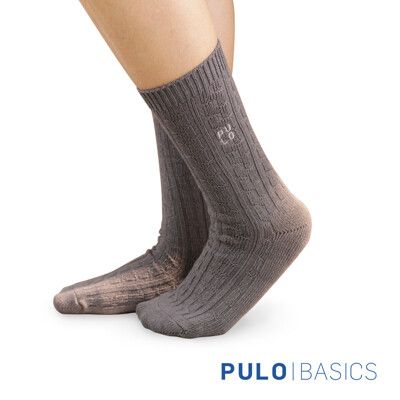 【PULO】暖纖淨麻花發熱保暖襪