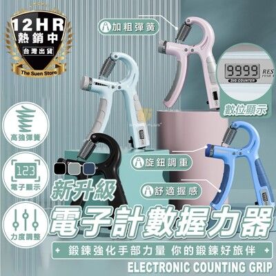 S-SportPlus+握力器 握力 機械計數 腕力 腕力訓練器 R字握力器 握力訓練 腕力器 重訓