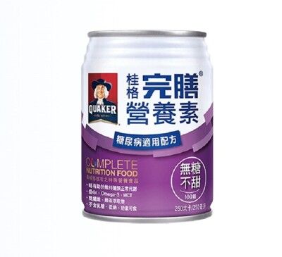 完膳 糖尿病適用 100鉻 無糖不甜 250ml*24罐