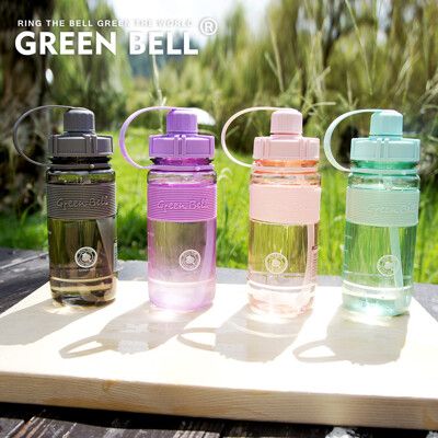 GREEN BELL綠貝 糖果色彈跳吸管太空壺600ml-附背帶