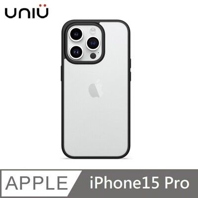 UNIU DAPPER⁺ 霧凝透光殼 - 太空黑 適用 iPhone 15 Pro