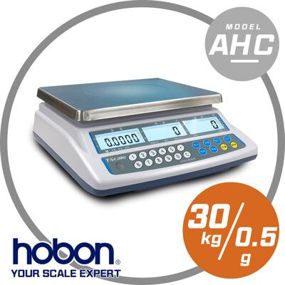 hobon電子秤 AHC系列-六萬分之一高精度計數桌秤  秤量30kgX感量0.5g