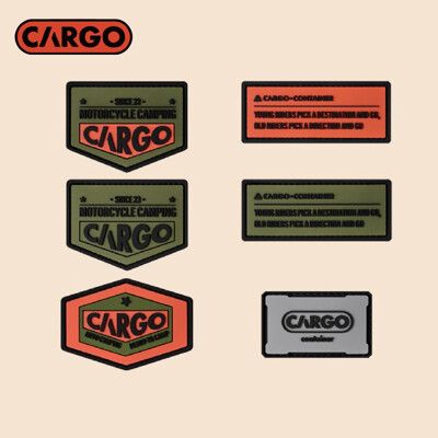 【CARGO】工業風徽章 六款 (悠遊戶外)