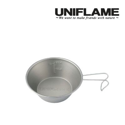 【UNIFLAME】鈦提耳碗_300ml U668634(悠遊戶外)