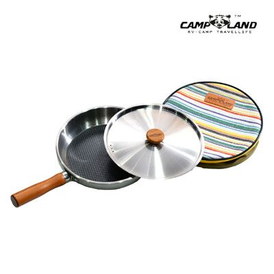 【CAMP LAND】RV-ST930-1 24cm 野廚大師白金野炊 平底鍋蓋 (悠遊戶外)