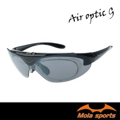 MOLA摩拉運動太陽眼鏡-近視可戴可換片可掀式運動墨鏡-air optic-g