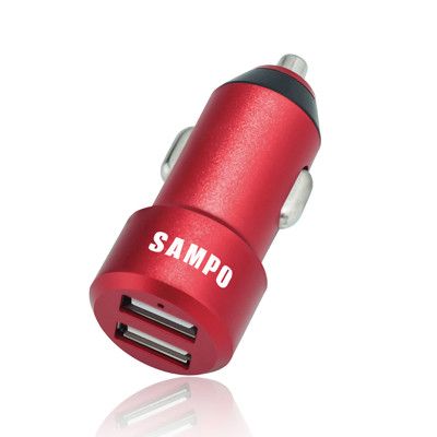 SAMPO 聲寶 4.8A 雙USB 金屬車用充電器 DQU-1705CL