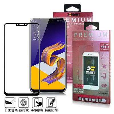 Xmart for ASUS ZenFone 5 ZE620KL 超透滿版2.5D鋼化玻璃保護貼-黑