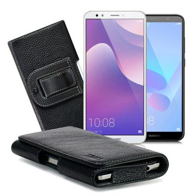 Xmart HUAWEI Y7 Prime / Y6 / A6+ 麗緻真皮腰掛皮套