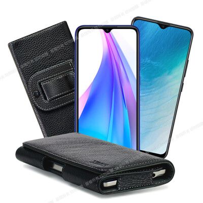 Xmart for vivo Y19 /紅米 Note 8T 麗緻真皮腰掛皮套