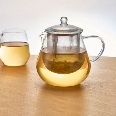 【日本HARIO】耐熱玻璃茶壺-700ml(附濾網)