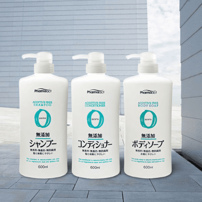 日本 熊野 PharmaACT zero 無添加洗髮乳 潤髮乳 沐浴精 瓶裝600ml