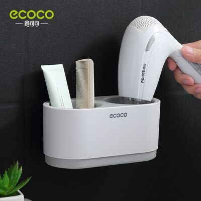 【ECOCO意可可】吹風機架 壁掛式 吹風機 收納 置物 浴室收納 置物架 收納架