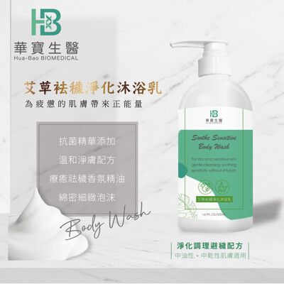 【華寶生醫】艾草袪穢淨化沐浴乳500ml