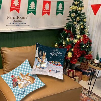 PETER RABBIT 彼得兔 比得兔雙面聖誕抱枕3款可選