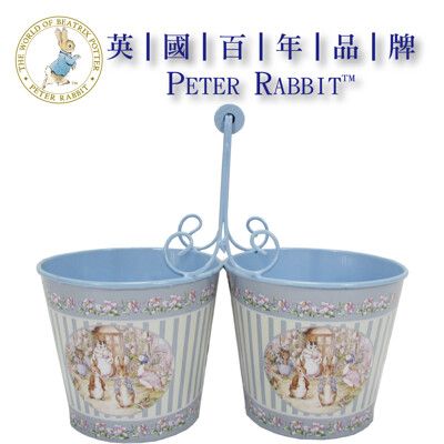 PETER RABBIT 彼得兔 比得兔比得兔馬口鐵盆栽造型置物盒