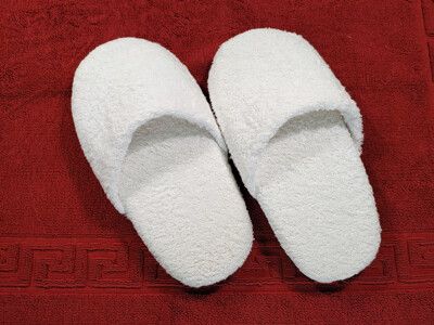 【LIFE 來福牌】五星級飯店毛巾布拖鞋 1入/雙