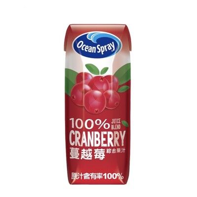 優鮮沛100%蔓越莓綜合果汁 250毫升x18瓶