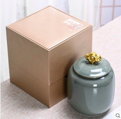 茶葉包裝盒空禮盒高檔通用一斤裝單罐普洱大號陶瓷密封防潮茶葉罐