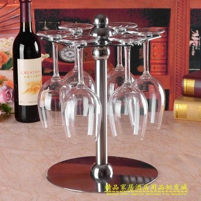 不銹鋼紅酒杯架創意葡萄酒杯架旋轉吊杯架