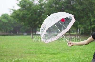 影樓婚紗攝影拍照道具的透明傘長柄折疊晴雨傘個性小清新男女外景