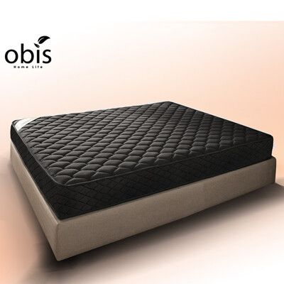 【obis】鑽黑系列-FEANISE二線奈米石墨烯獨立筒無毒床墊(20CM)雙人5×6.2尺