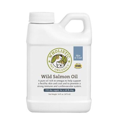 【Wholistic Pet Organics 護你姿】野生深海鮭魚油 全齡犬貓 寵物保健  8oz