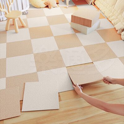 免膠自吸式地毯 30x30cm0/片 M100 拼接地毯 免膠拼接地毯 防滑寵物地毯 地毯 地墊
