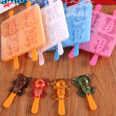冰棒模 4支小熊造型冰棒模 雪糕模 想購了超級小物