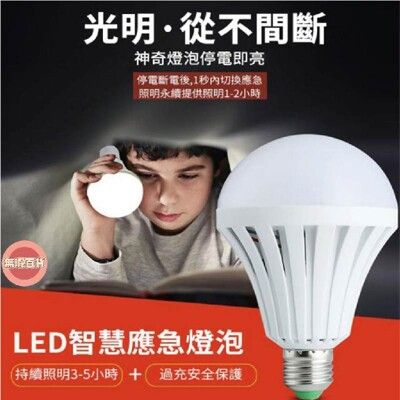 無暇百貨 用手就能亮  LED白光省電節能萬用燈泡 120度廣闊角度 停電自動亮 燈泡 手電筒