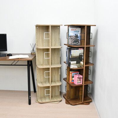 台灣製 書櫃 旋轉書架 書架 置物架 收納架 可360°旋轉 | 喬艾森