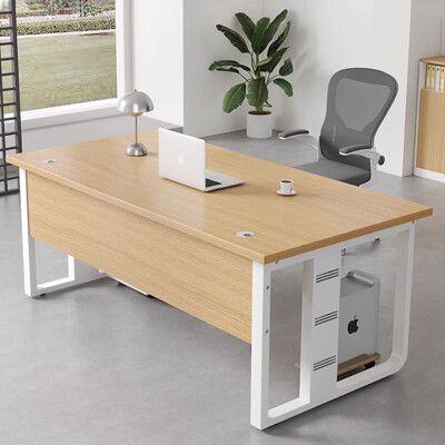 【速達優品】簡約臺式電腦桌單人位辦公室經理桌辦公桌員工單人桌椅組合