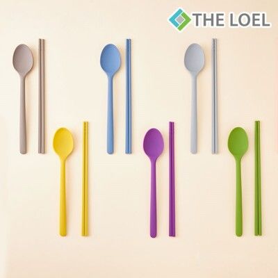 THE LOEL 耐熱矽膠筷子(皇室綠/芥末黃)