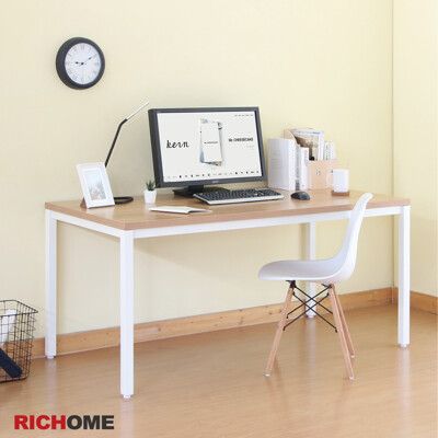 【RICHOME】克拉克160CM80CM工作桌/電腦桌/辦公桌/會議桌/長桌/書桌/餐桌 (2色)