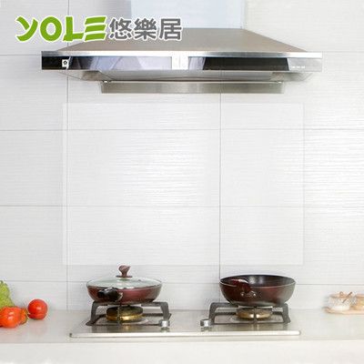 【YOLE悠樂居】廚房自黏耐高溫防汙防油壁貼-透明#1134020