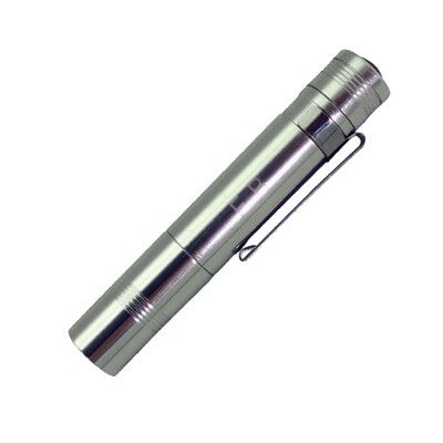 【熊讚】CY-2204豪華型 筆夾式LED手電筒-白光(附1顆4號AAA電池)
