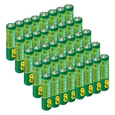 【超霸GP】綠能 特級 3號/4號 碳鋅電池 40粒裝(1.5V不加水銀)